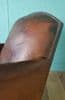 Antique French leather club chair - SOLD